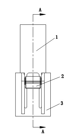 Clamping structure for fan column pipe