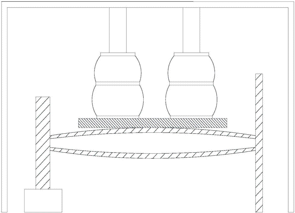 Nuclear power station double-web beam correcting tool and correcting method thereof