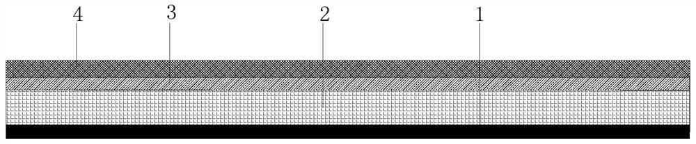 Polishing-free mirror surface type stone-like flexible sheet and preparation method thereof