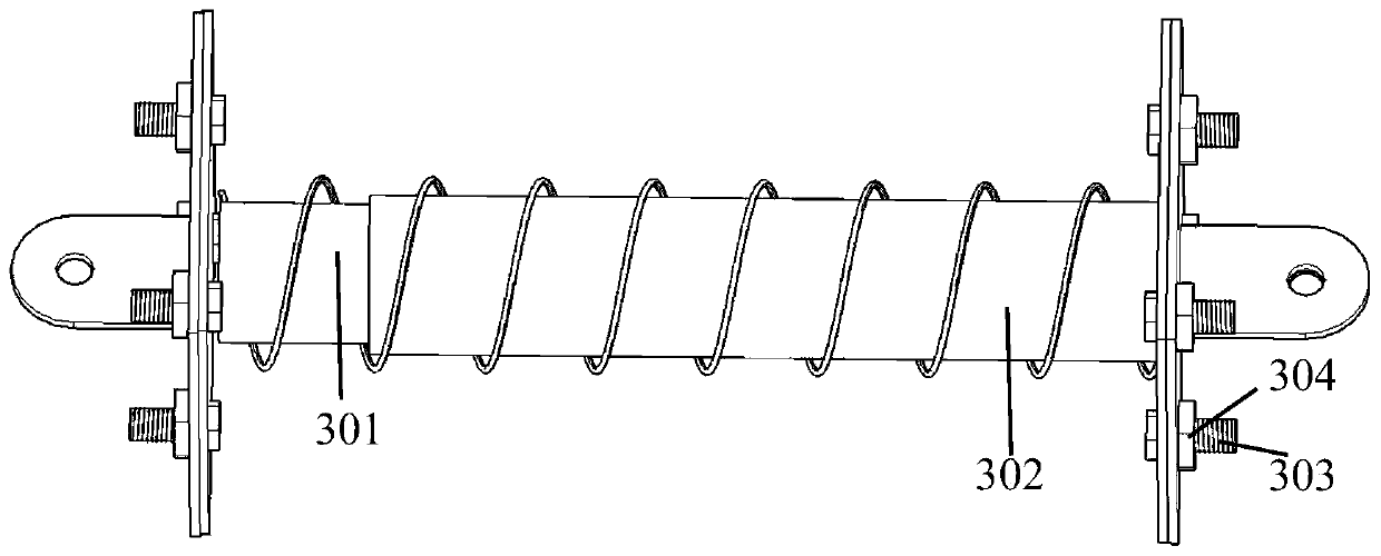 Energy trap device with magnetorheological damper capable of adjusting damping