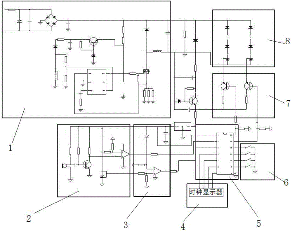 Intelligent lighting germicidal lamp and circuit control method thereof