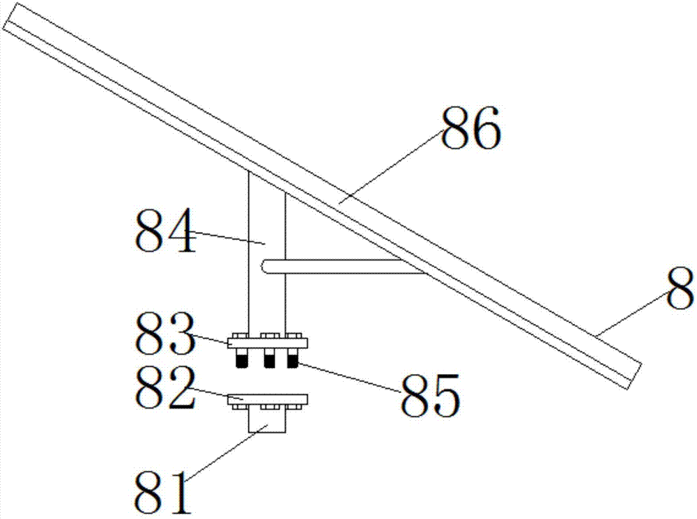 Self-cooling type wind-solar complementary electric vehicle charging pile