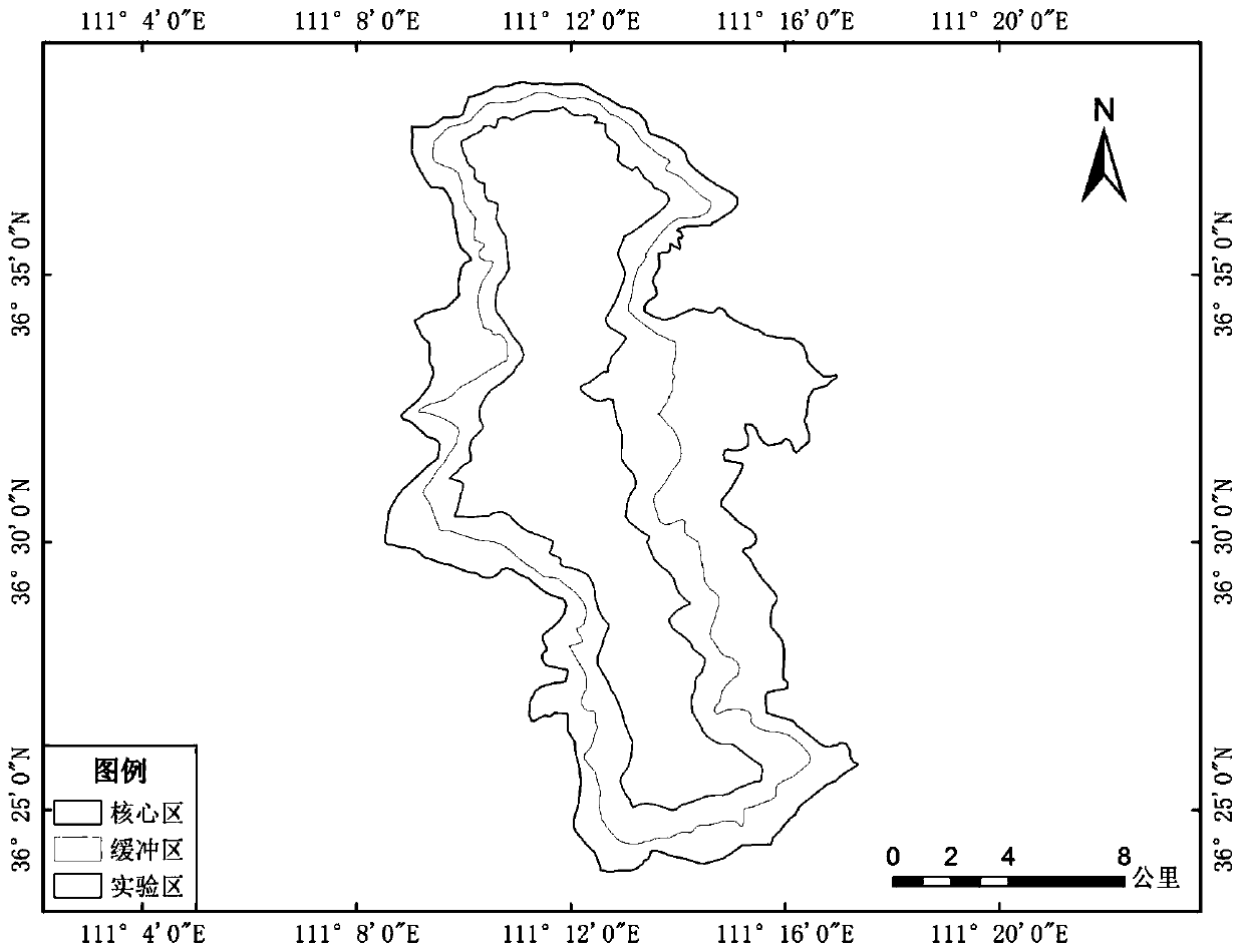 Method and system for evaluating ecological influence of development and construction projects in natural protection area