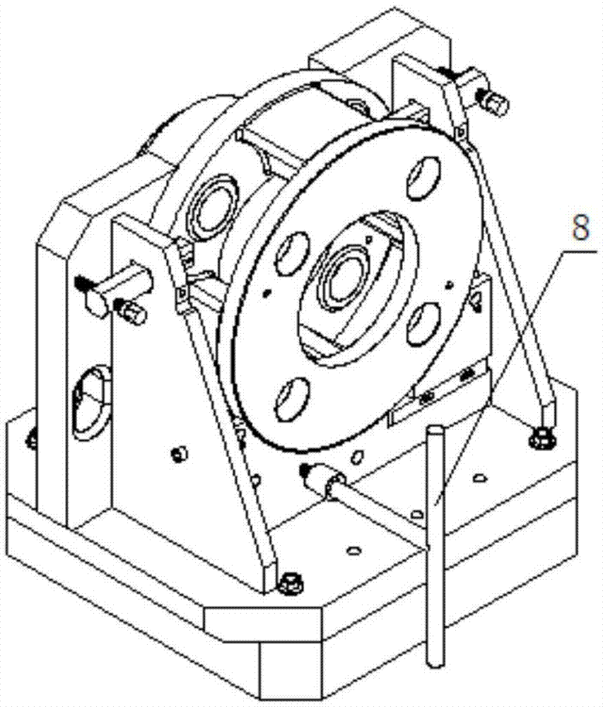 Special clamping equipment for horizontal hole machining and forming of planet carrier