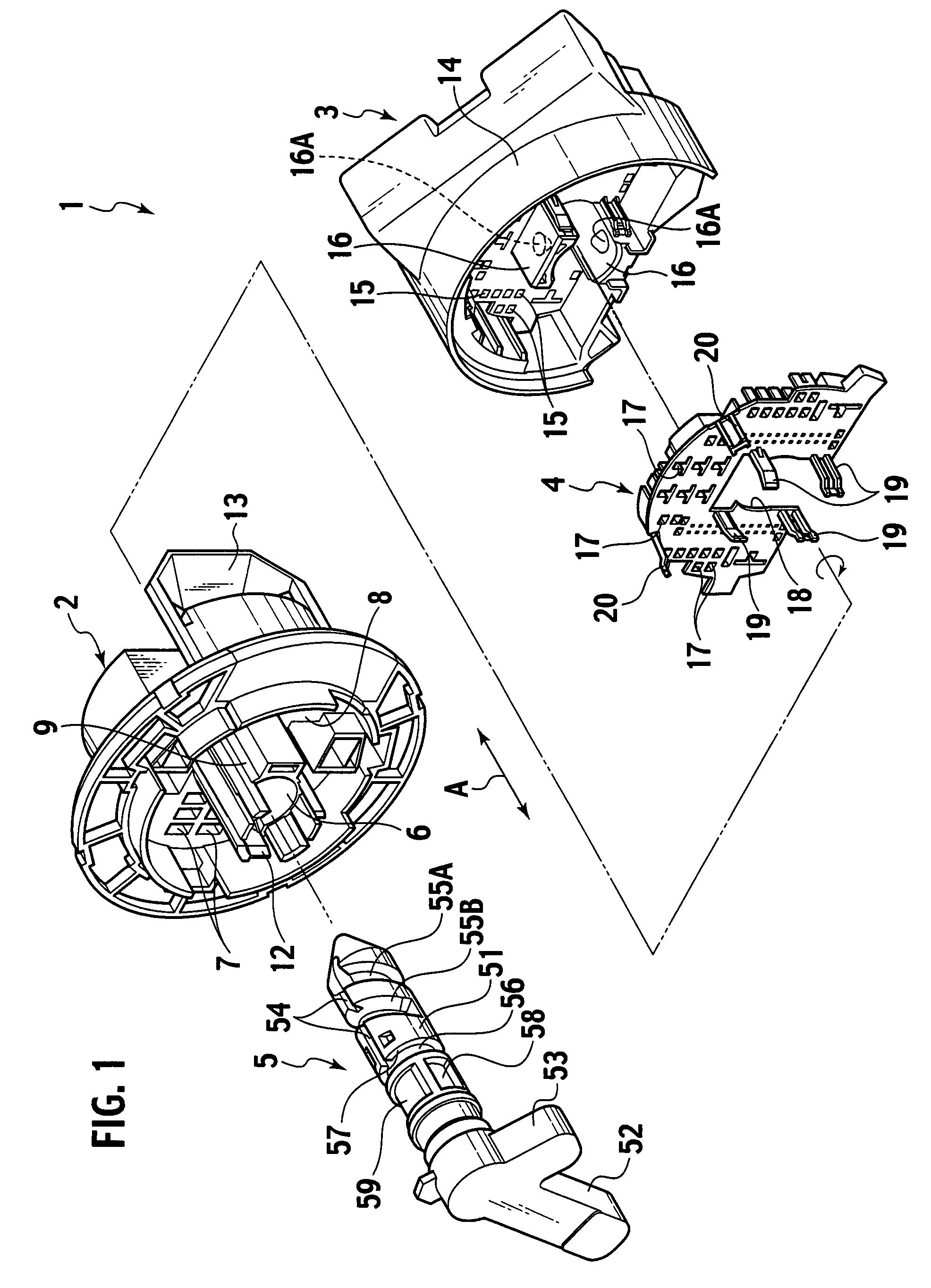 Lever-fitting type connector