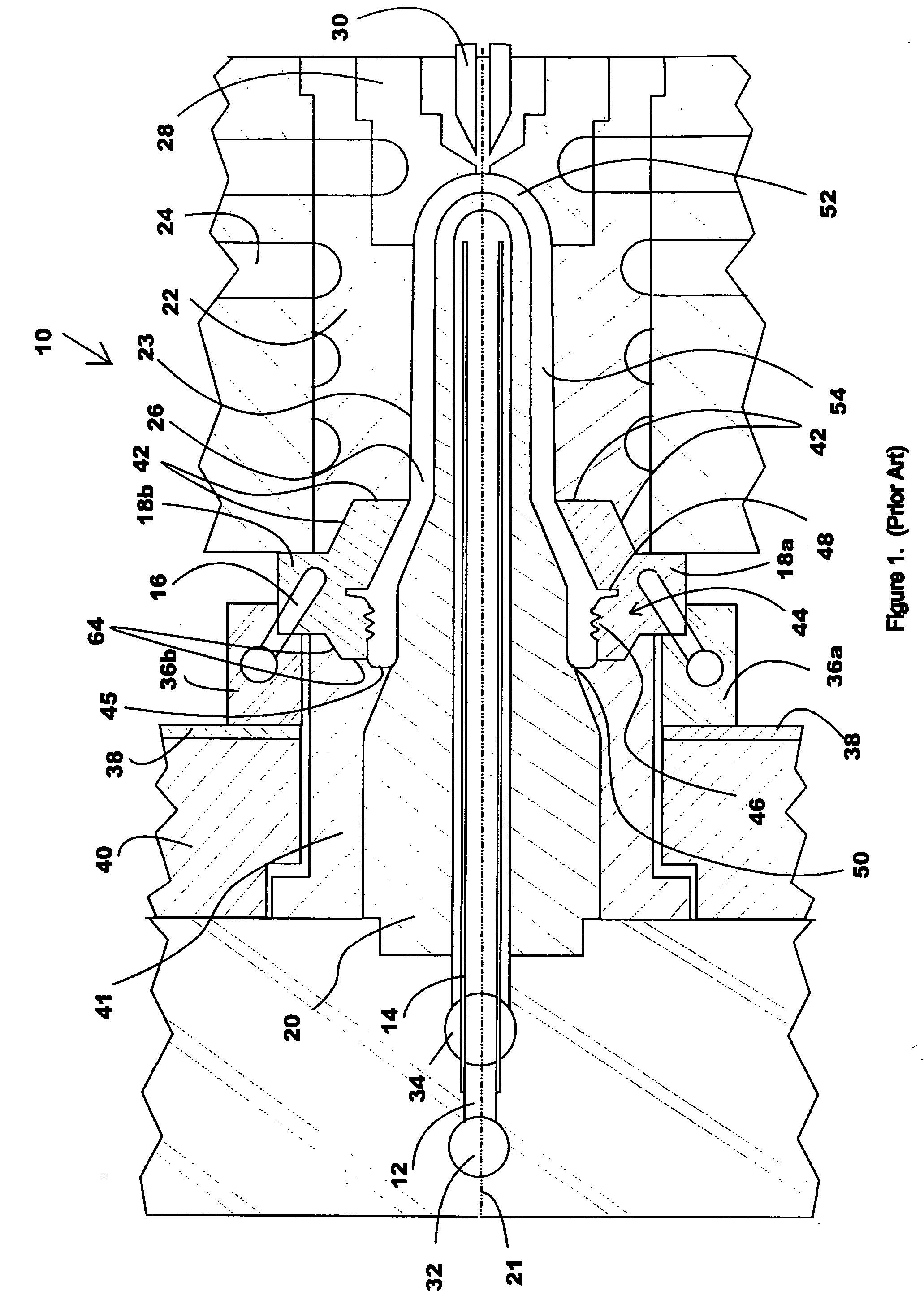 Apparatus and method for two stage ejection of a molded preform from a mold