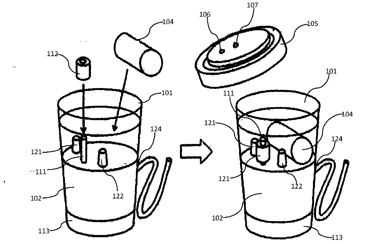 Water electrolyzing hydrogen production device