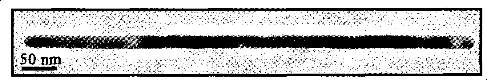 Te/Bi or Te/Bi2Te3 nucleocapsid heterojunction structure nanometer wire and method for preparing same