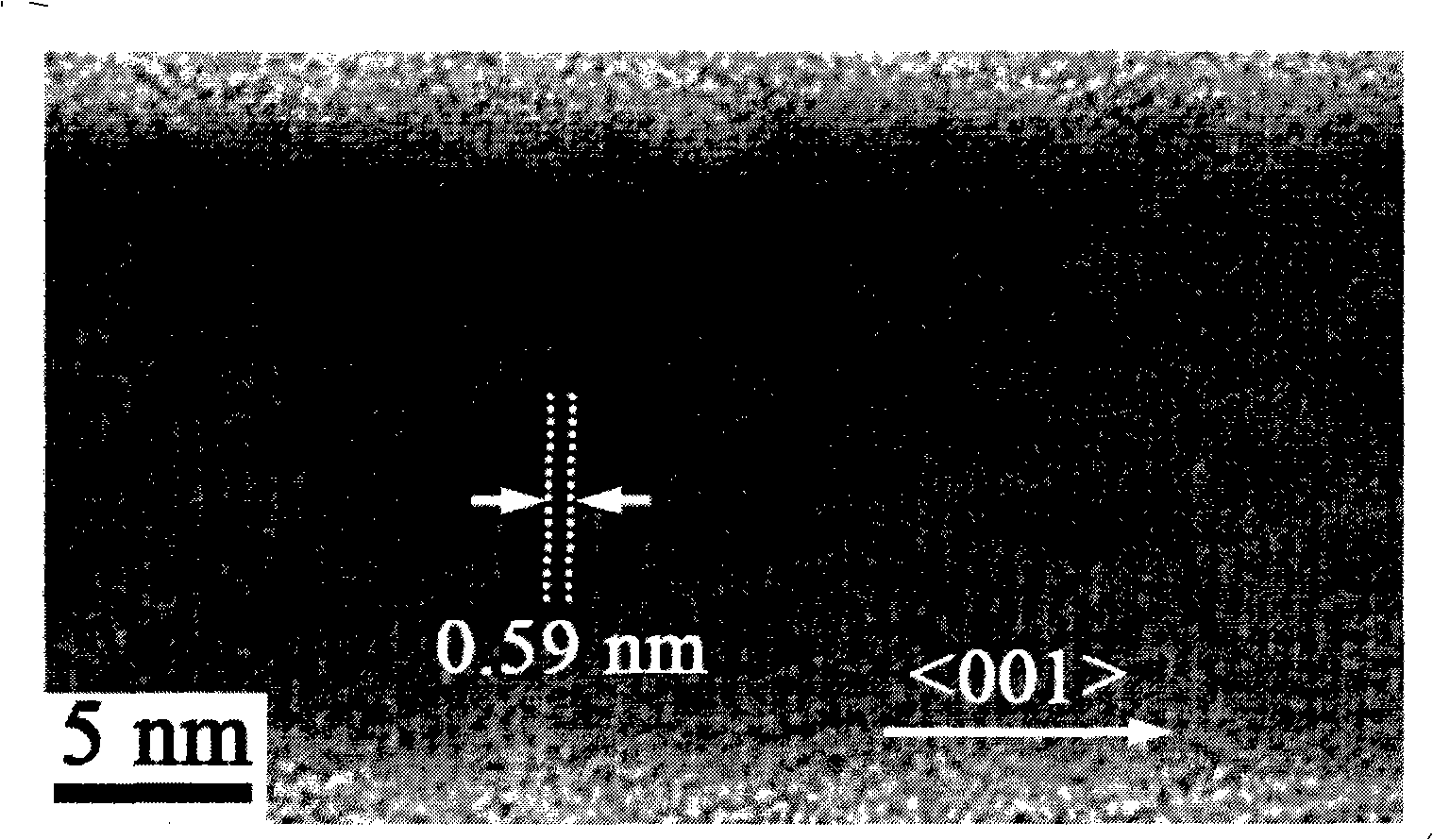 Te/Bi or Te/Bi2Te3 nucleocapsid heterojunction structure nanometer wire and method for preparing same