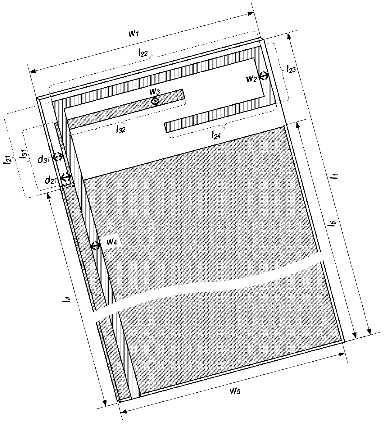 Broadband multi-frequency-range printed antenna based on double sided parallel strip line (DSPSL) feed structure