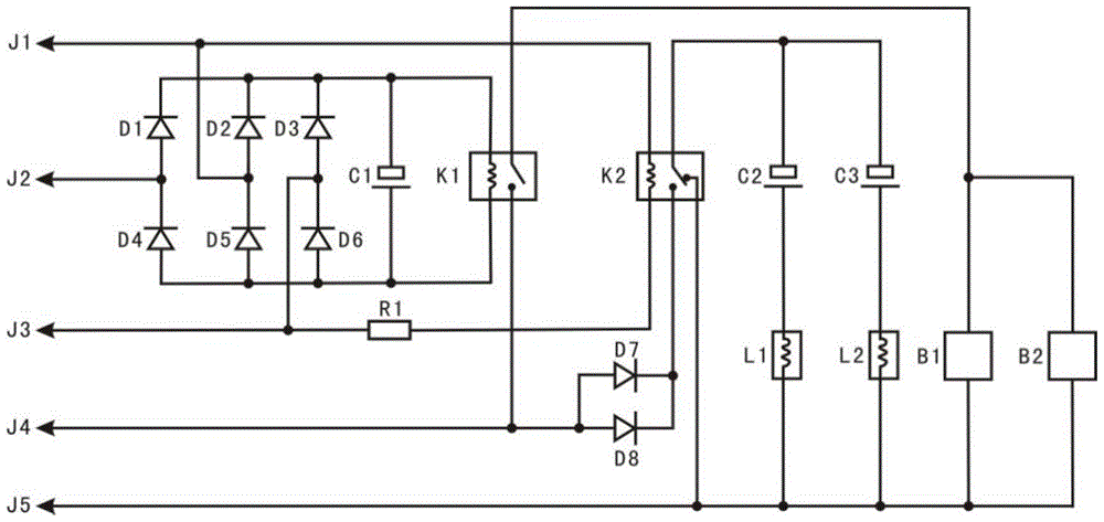 Light far and near light dimming control circuit