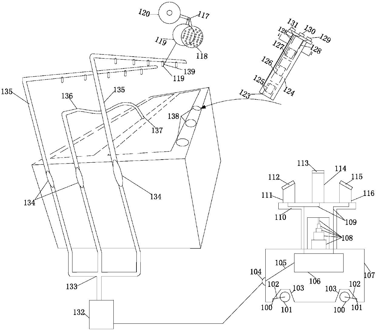 An optical fiber positioning system and positioning method for hidden dangers of leakage in water conservancy projects