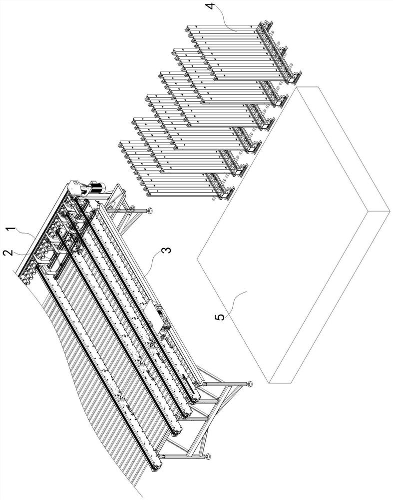 Side mold sorting mechanism applying mold distribution robot and mold distribution method