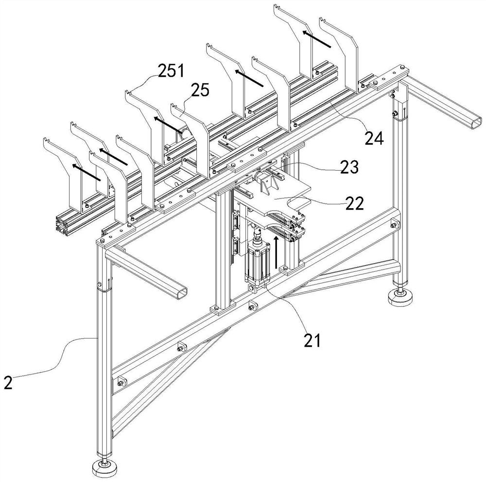 Side mold sorting mechanism applying mold distribution robot and mold distribution method