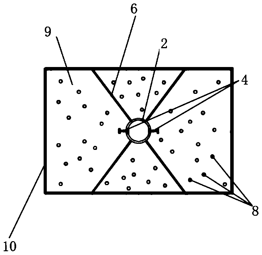 Pole tower structure and method for distribution line water area rescuing training