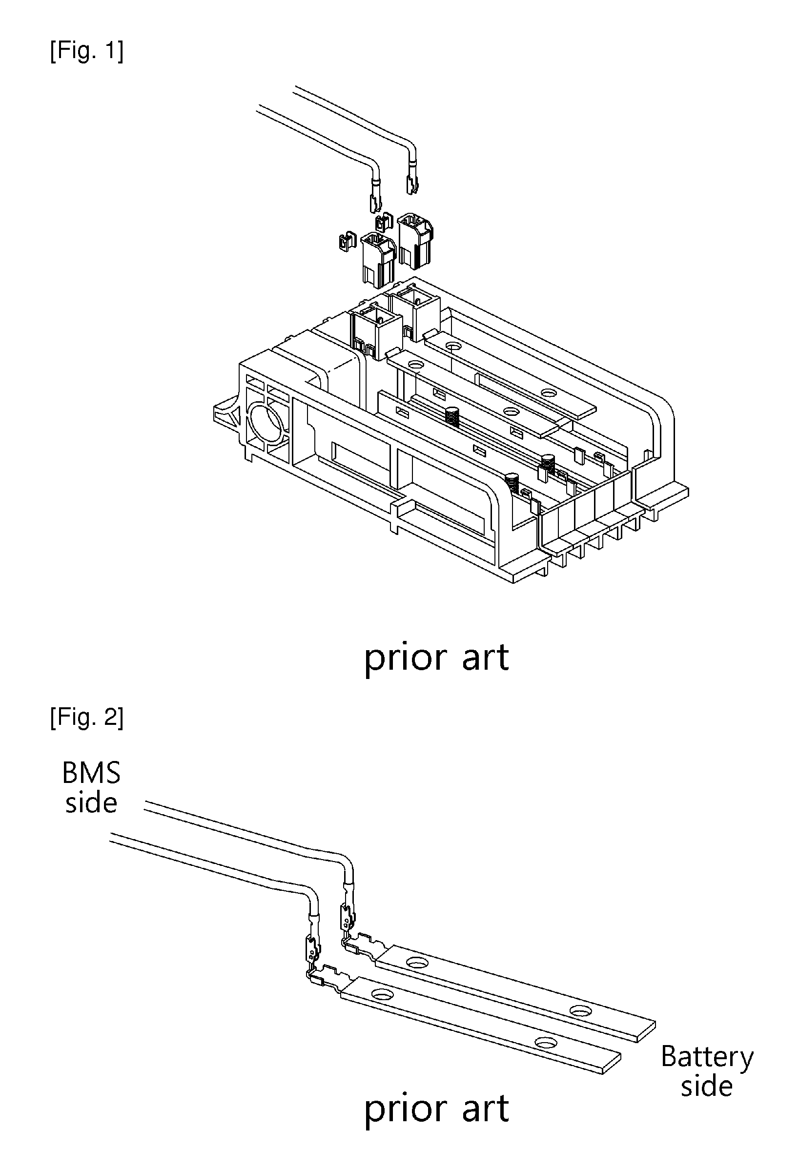 High-voltage battery with integrated cell connector