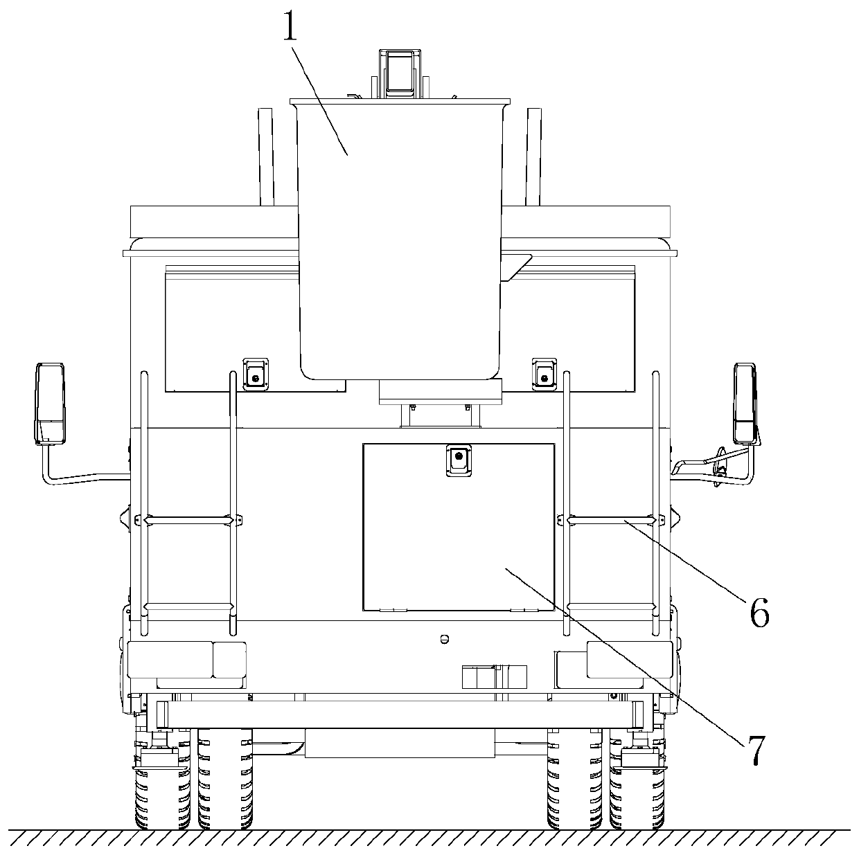 Multipurpose breakdown van for aloft work