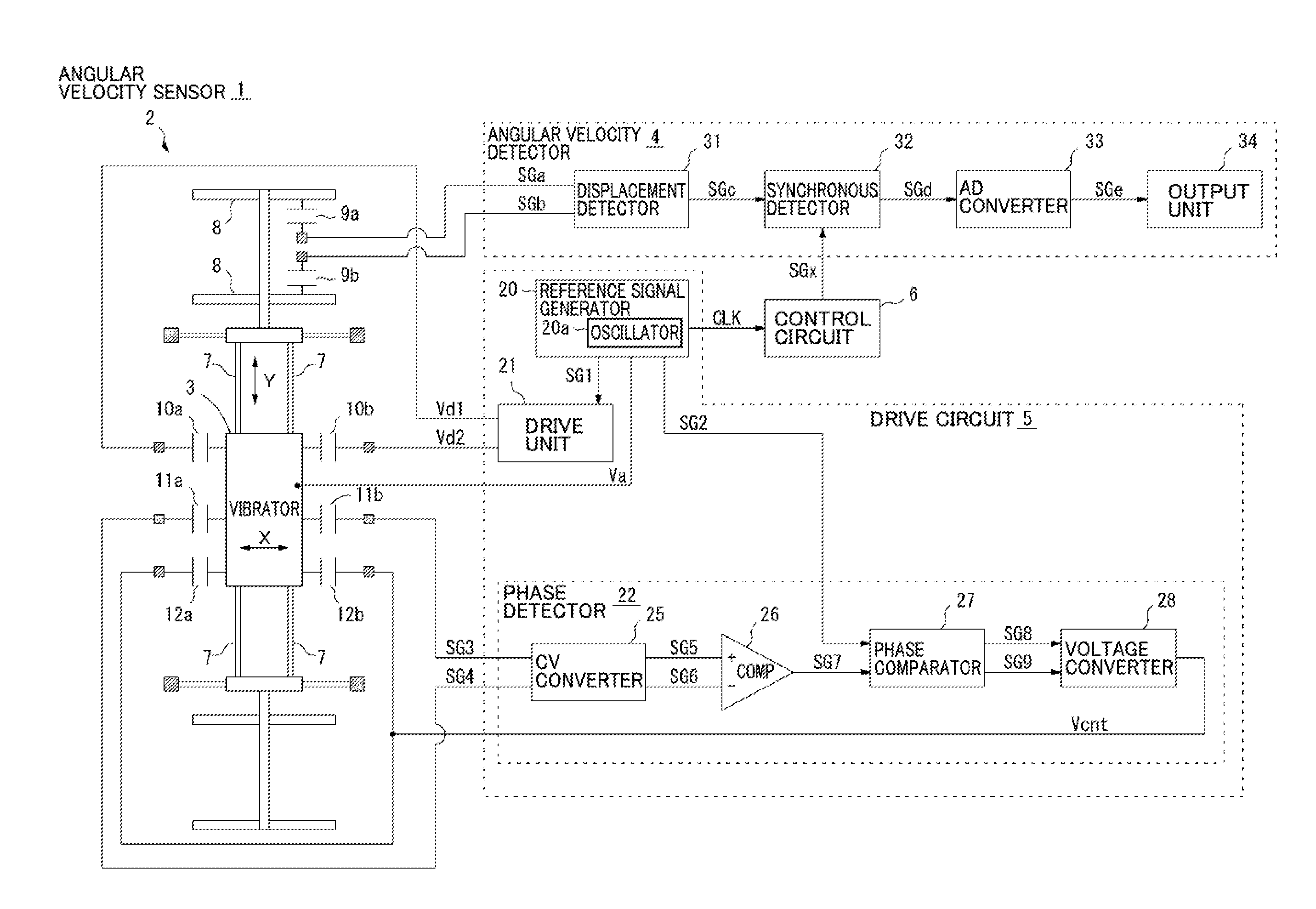 Vibrator drive circuit