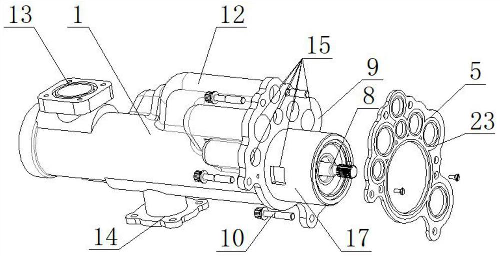 Multi-union lubricating oil pump set easy to maintain and low in pressure pulsation