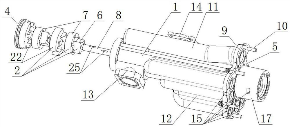 Multi-union lubricating oil pump set easy to maintain and low in pressure pulsation