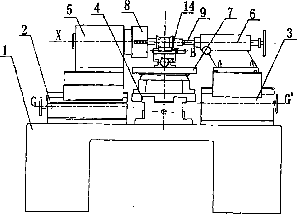 Numerical control relief grinding method for enveloping worm hob and machine tool for realizing same