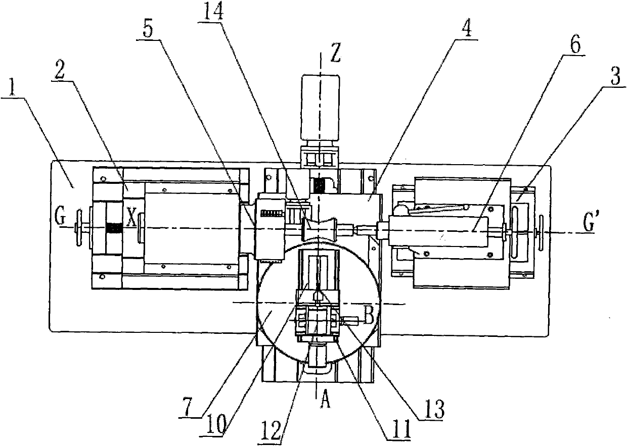 Numerical control relief grinding method for enveloping worm hob and machine tool for realizing same