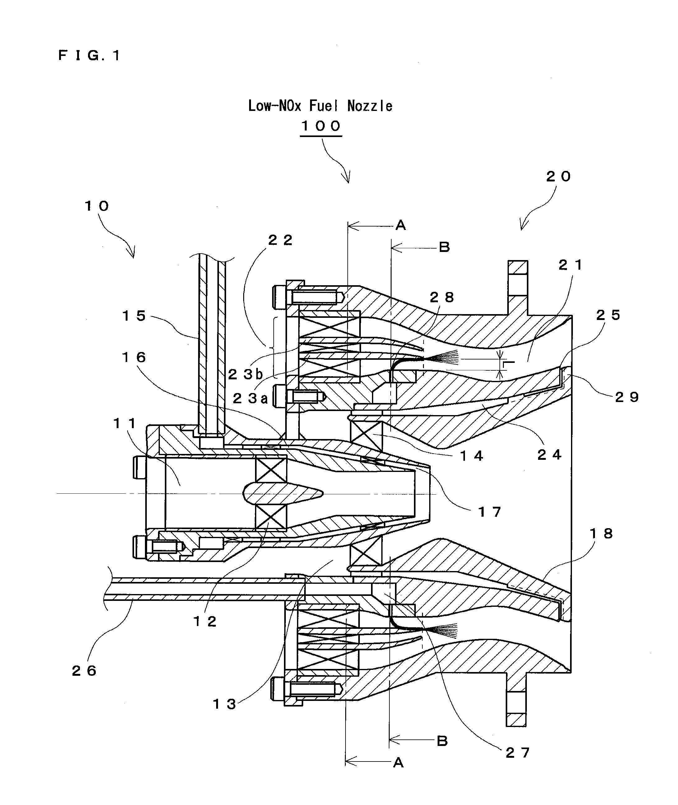 Staging fuel nozzle