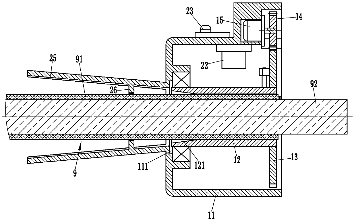 Wire and cable head peeling device