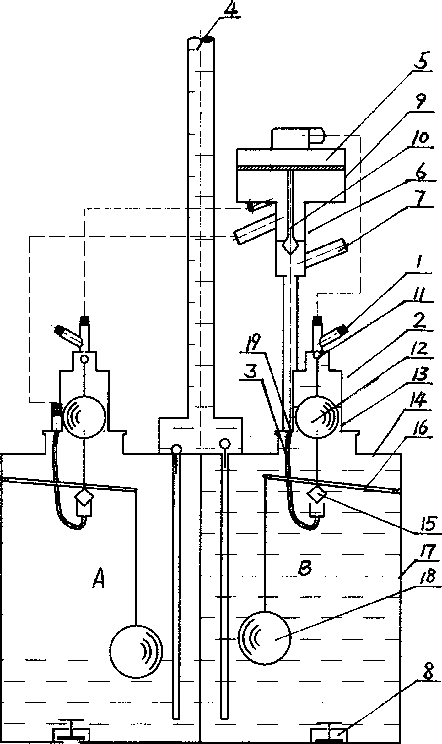 Air-pressure water raiser