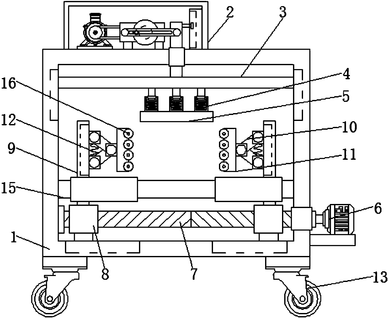 Press for heating ceramic tile machining