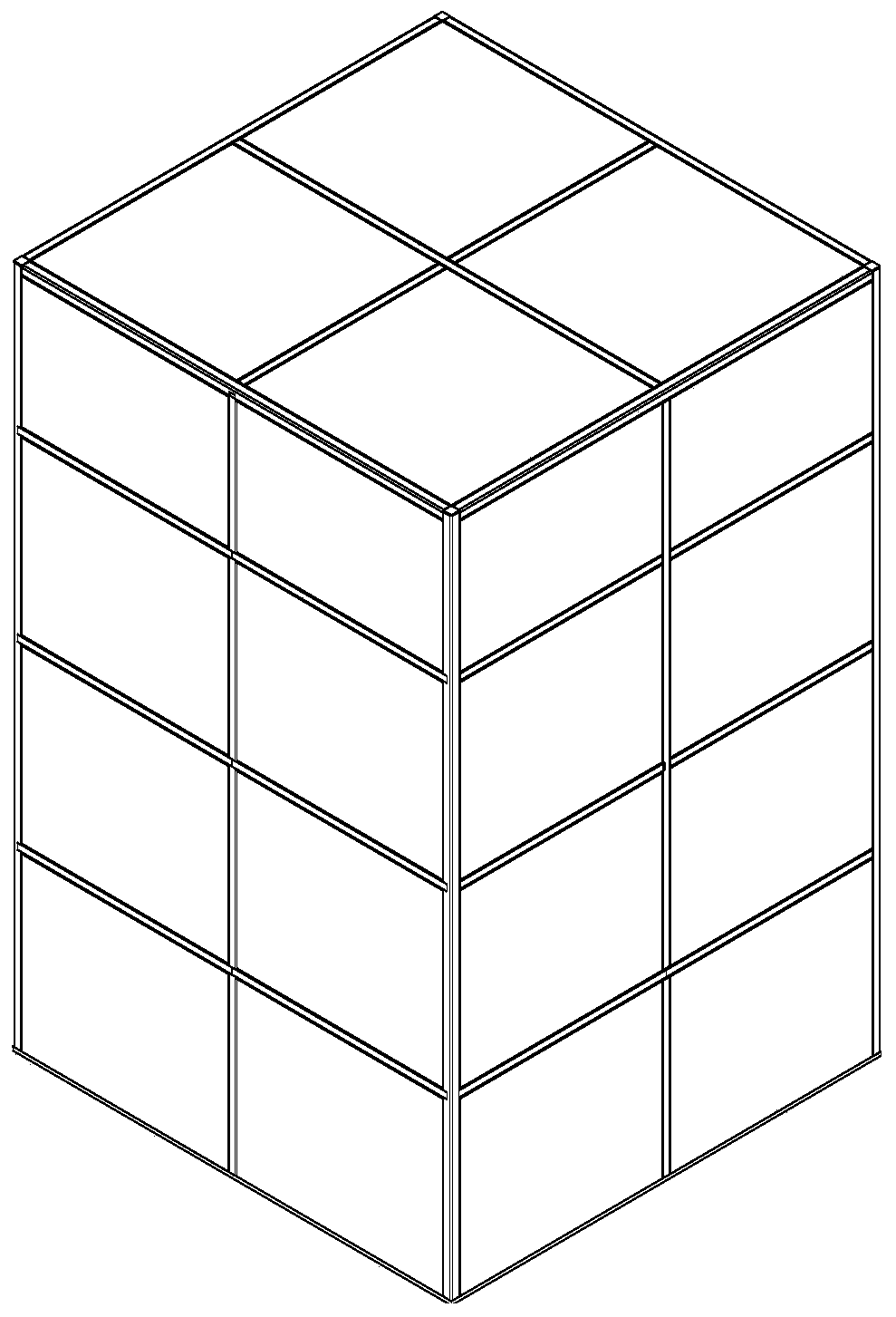 Automatic storing cargo cabinet