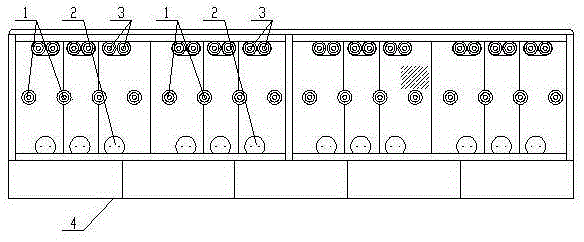 Polyimide fiber dryer controlled by bottom cooling zones