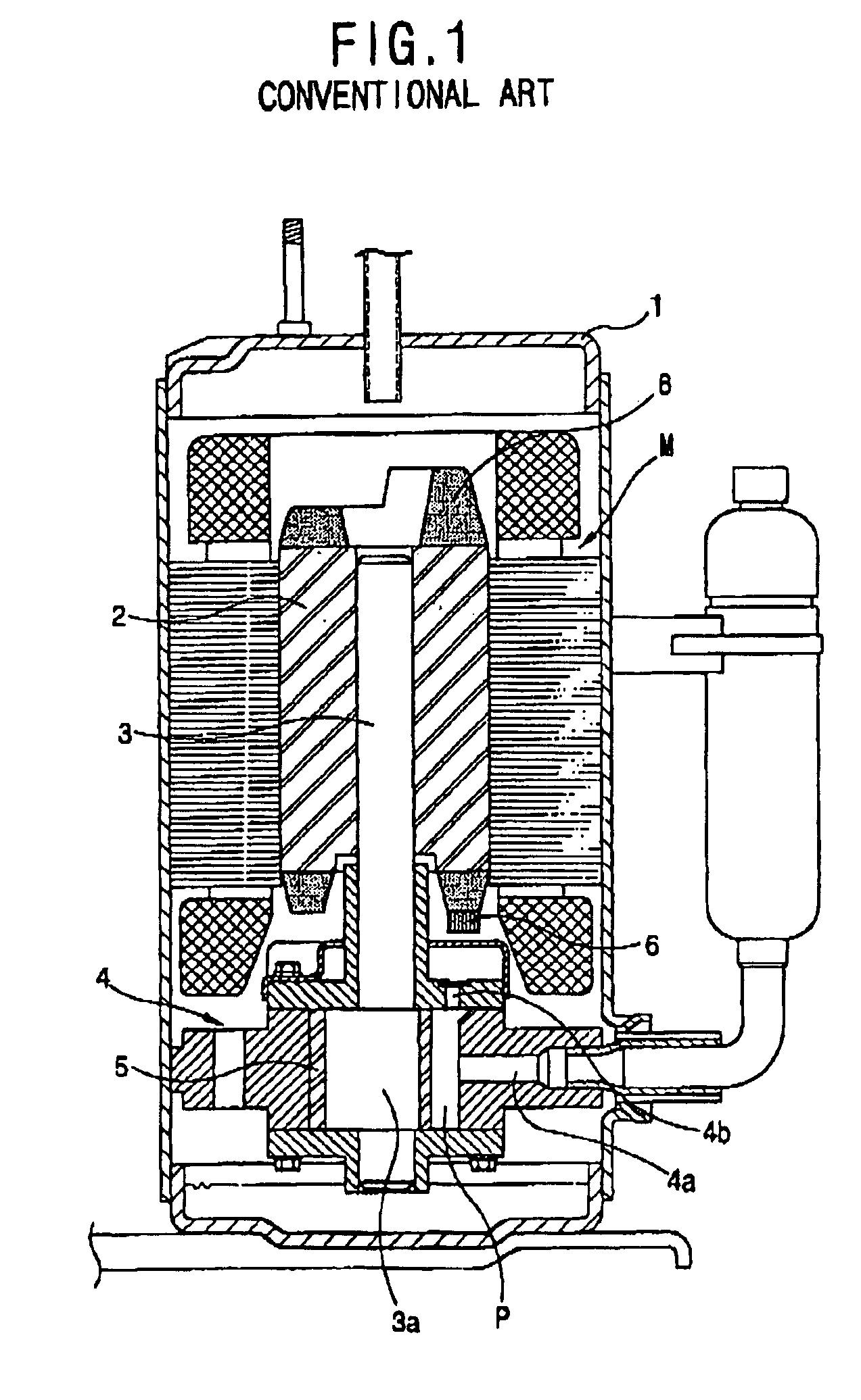 Reciprocating compressor having reduced vibration