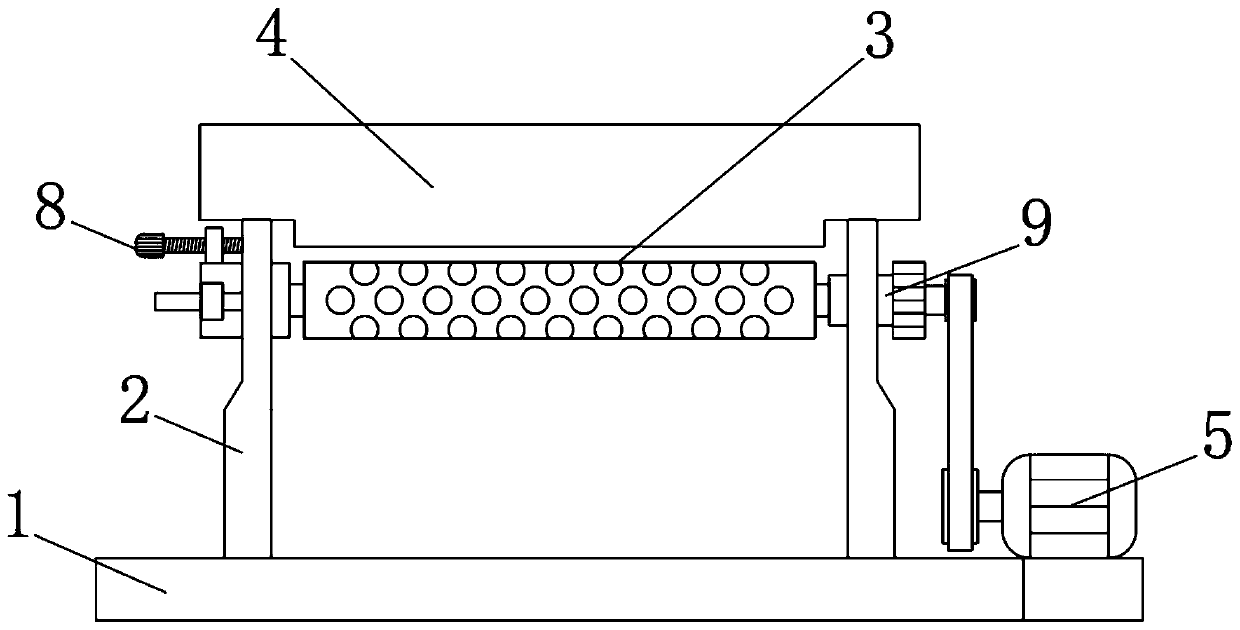 Processing equipment of composite non-woven fabric for dumbbell-shaped embossing