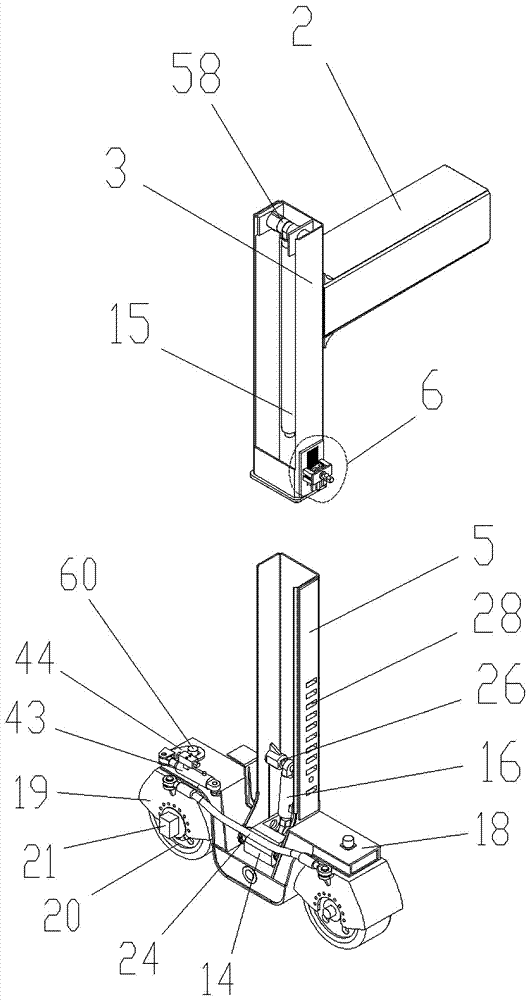 Trackless deformation gantry crane