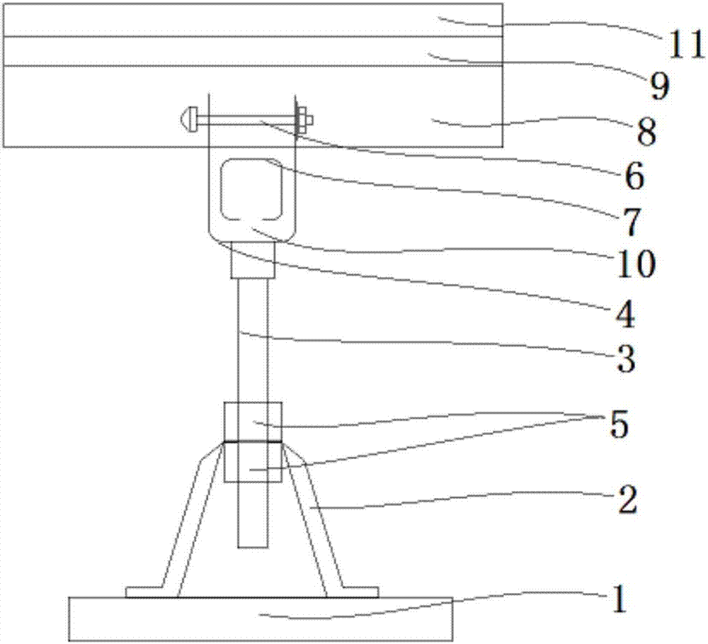 Combination type sports floor