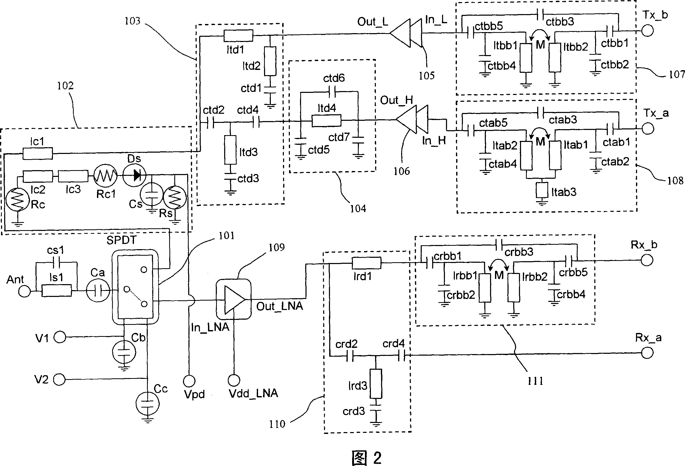 High-frequency circuit, high-frequency device and communications apparatus