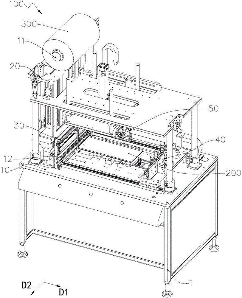 Film sticking machine