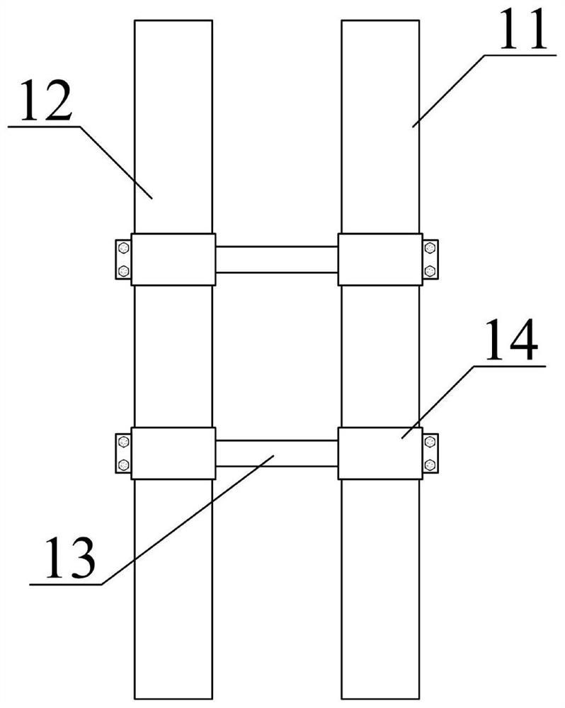 Assembly type bridge pier stud structure