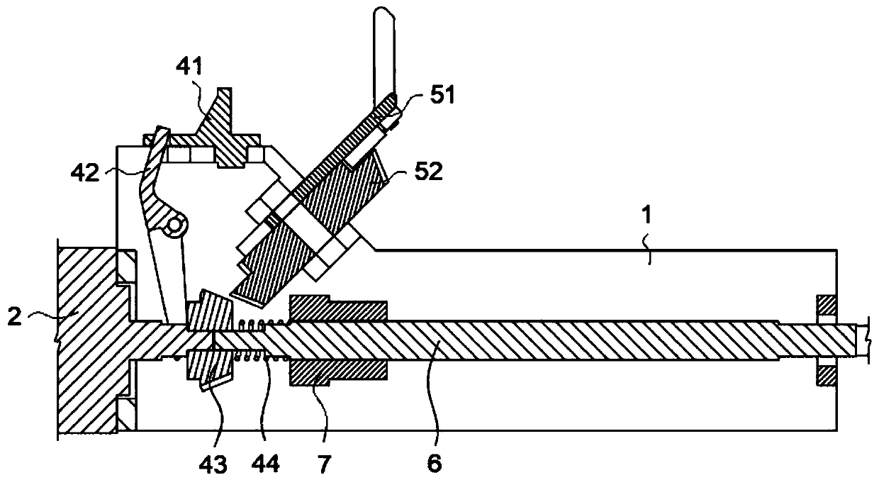 Automatic advancing and manual retreating mechanism of electric endoscope anastomat