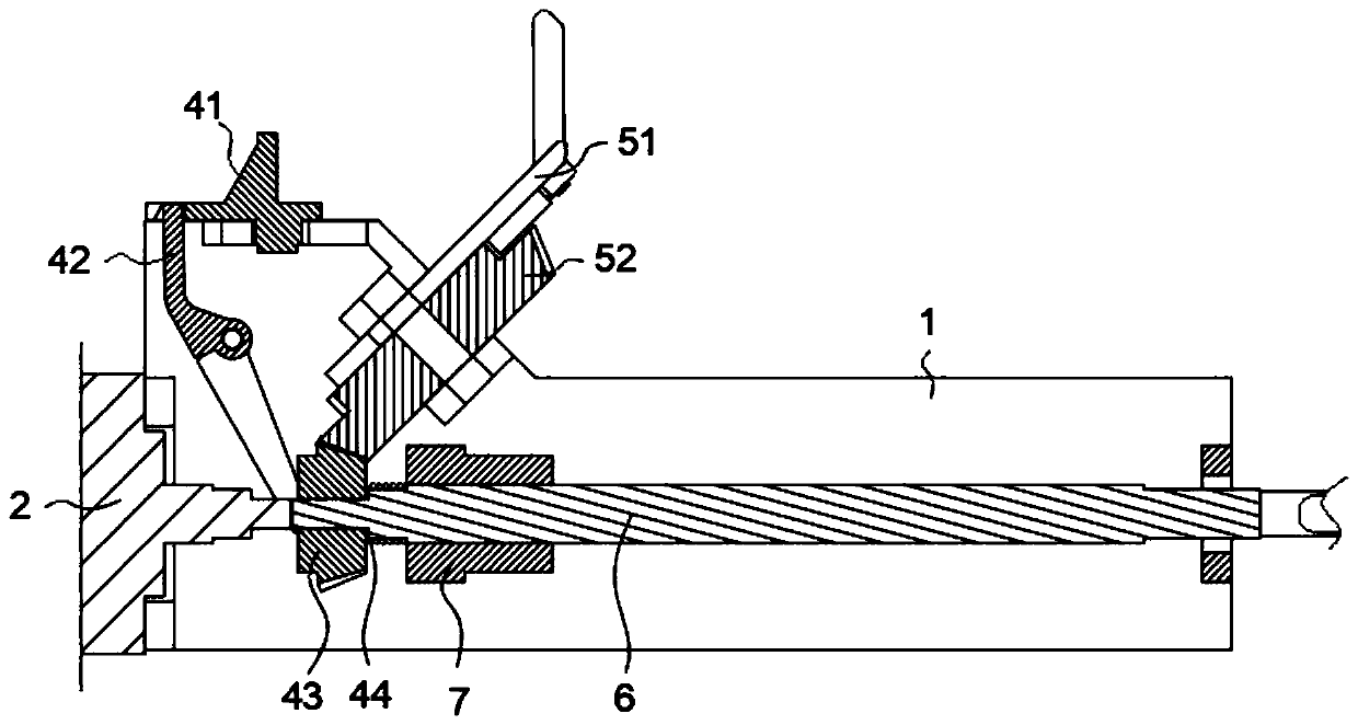 Automatic advancing and manual retreating mechanism of electric endoscope anastomat