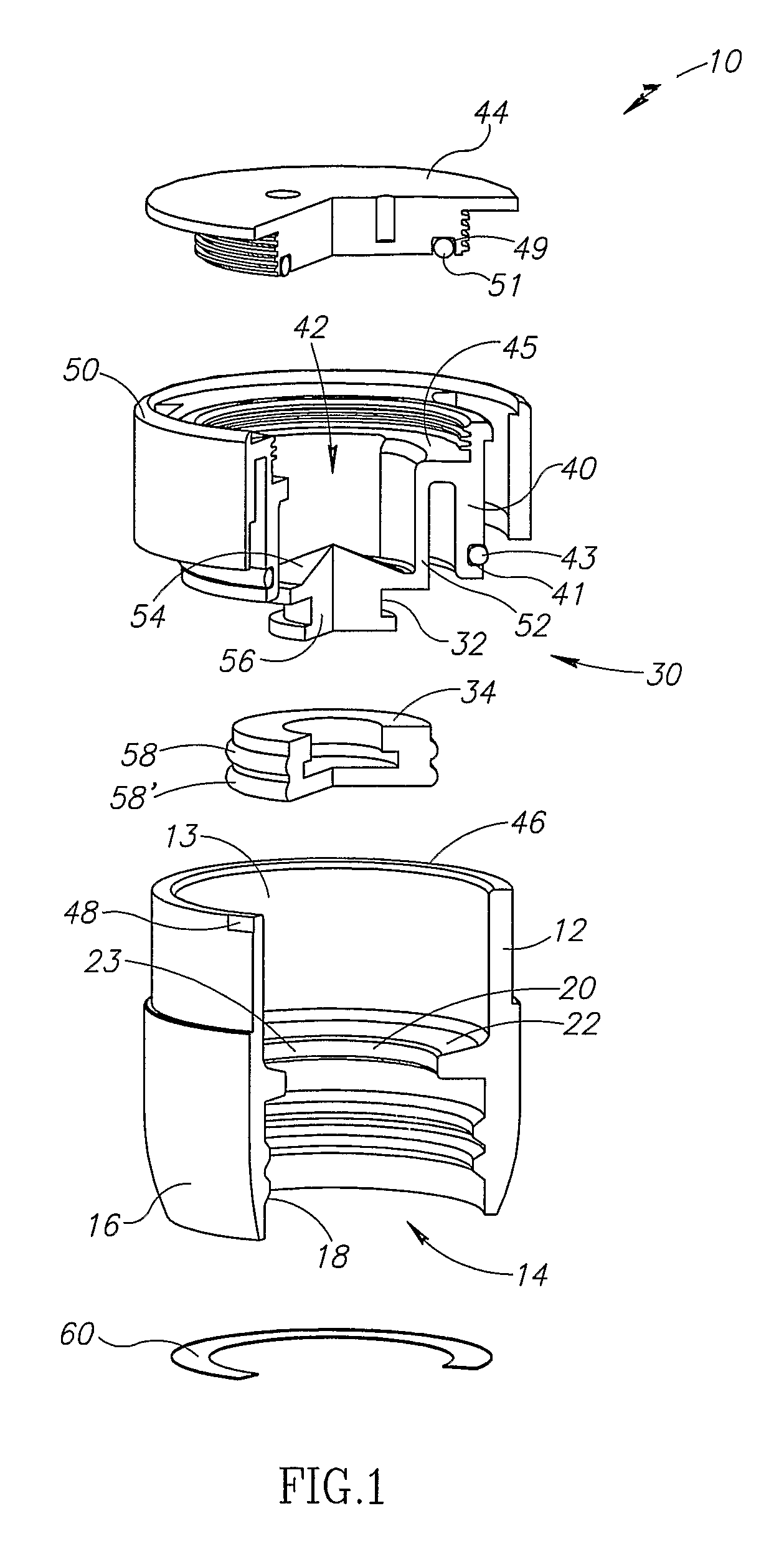 Cartridge unit for a multi-compartment container assembly