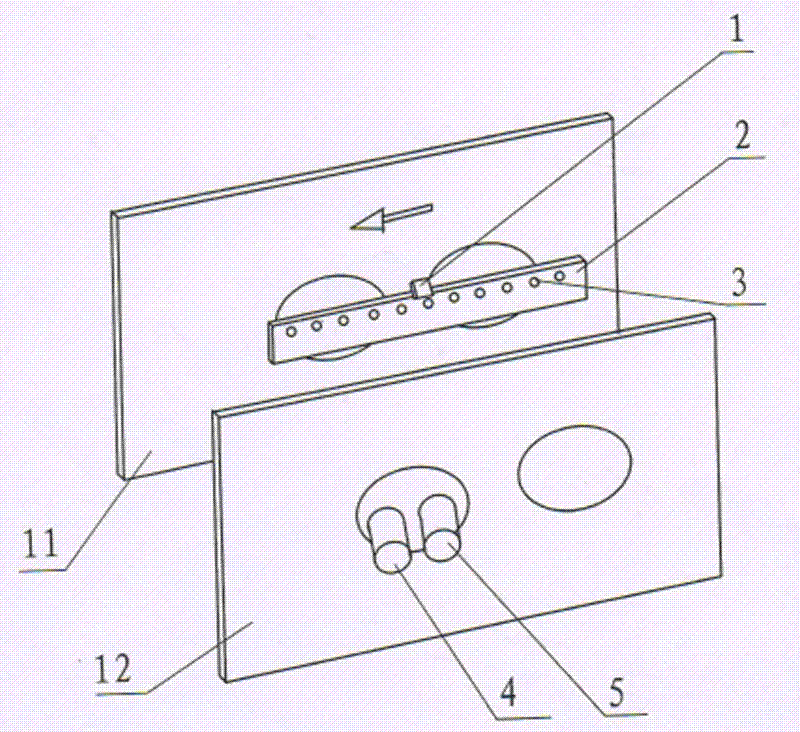 System for measuring pressure response time of pressure sensitive paint by shock wave method