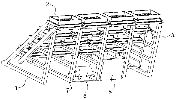 Water culture planting frame based on wheat culture