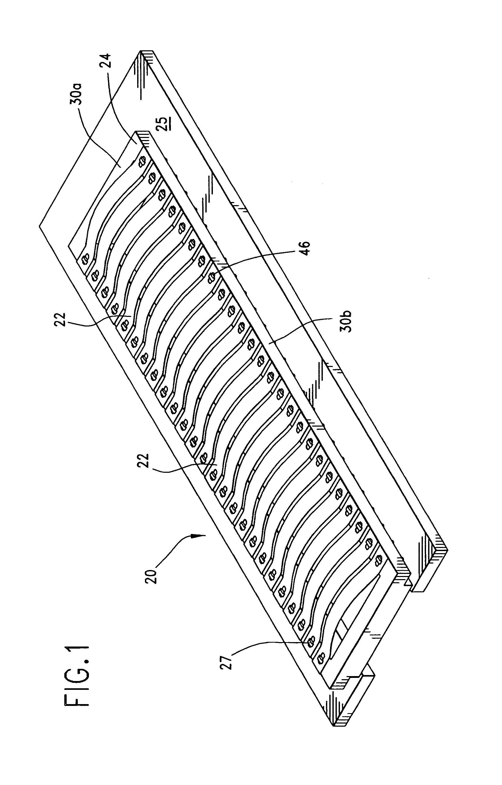 Heating element connector assembly with press-fit terminals