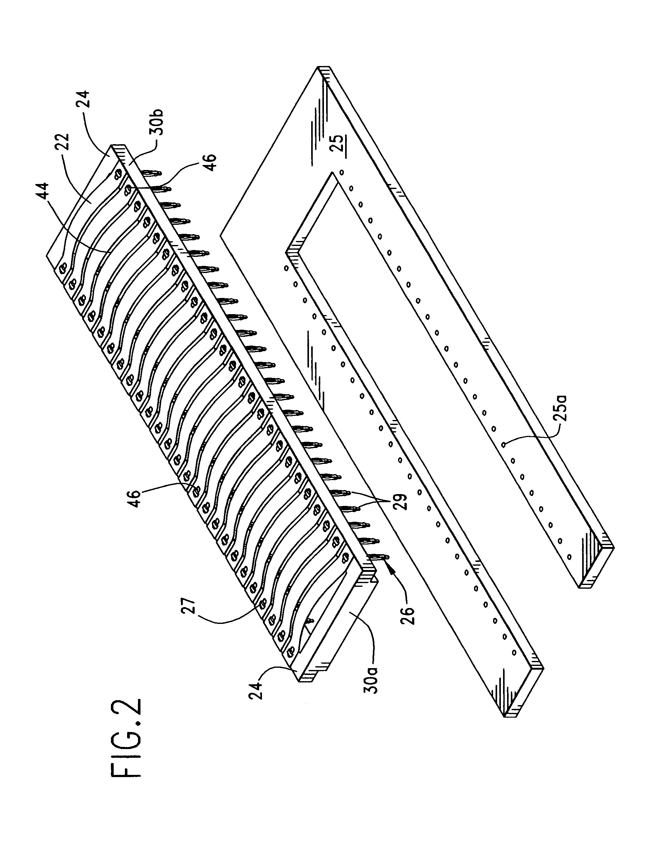 Heating element connector assembly with press-fit terminals