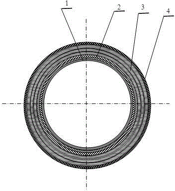 High-performance wood-based composite pressure conveyer pipe and preparation method