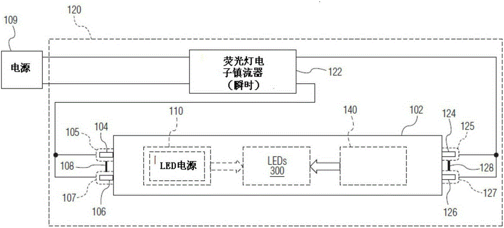 LED lamp with dual mode operation