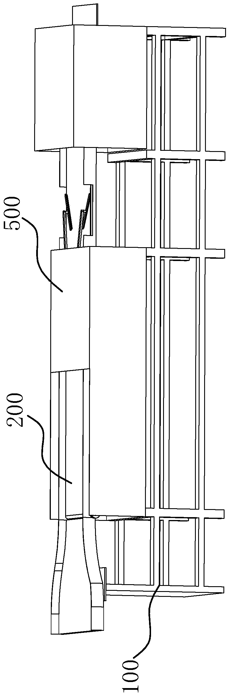 Longitudinal cutting type kelp cutting machine