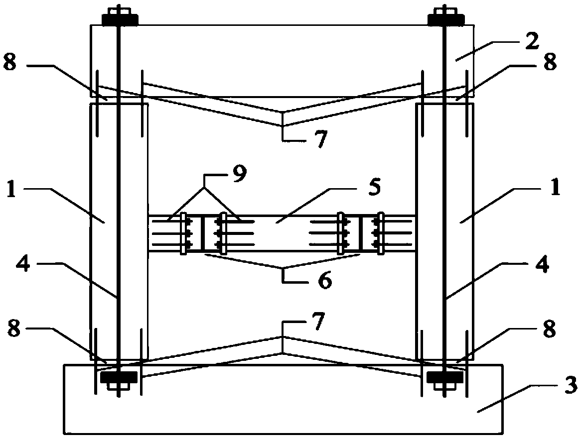 Swing self-resetting bridge bent with ductile replaceable tie beams and its installation method